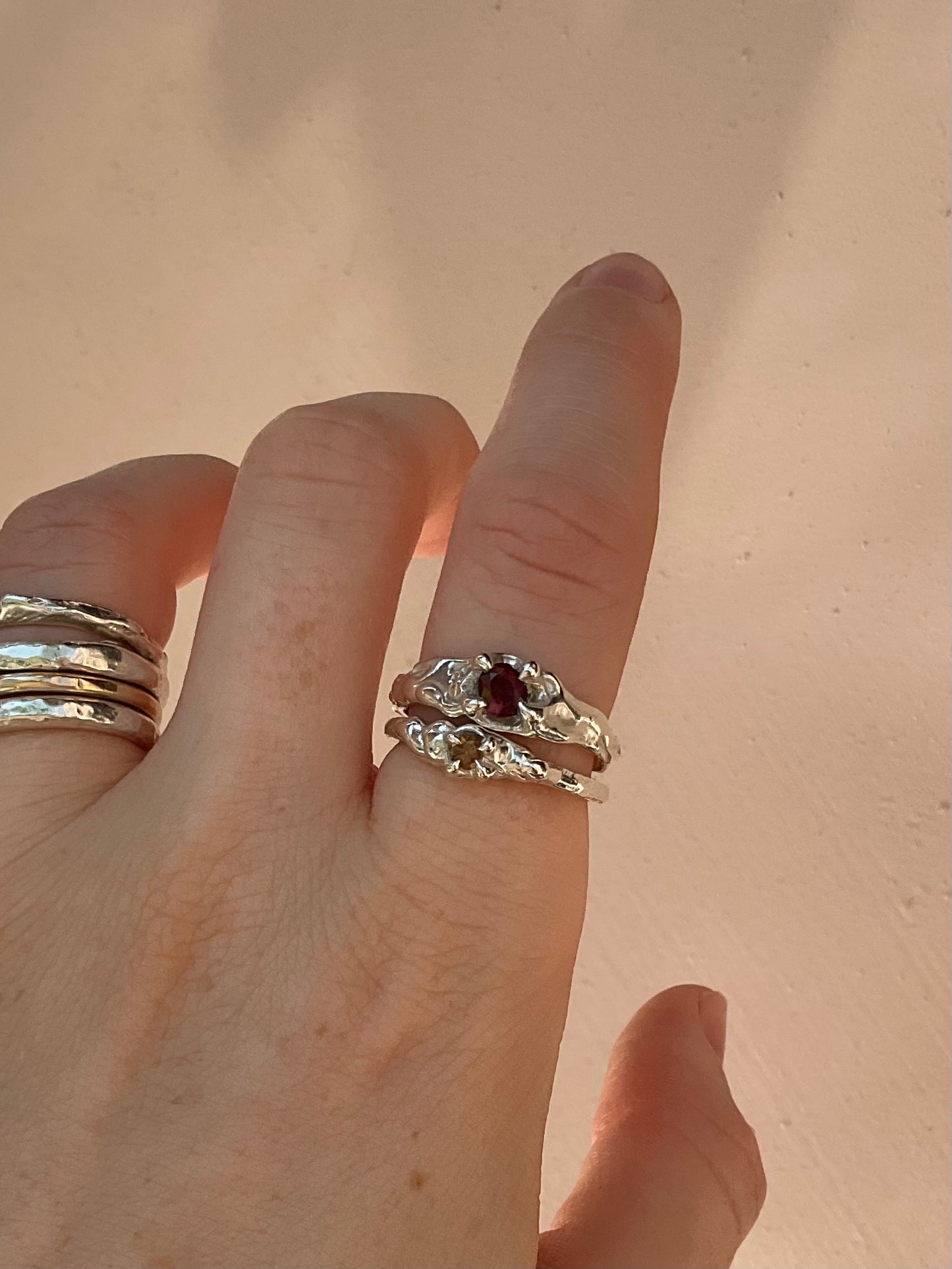 Cherry Garnet Ring