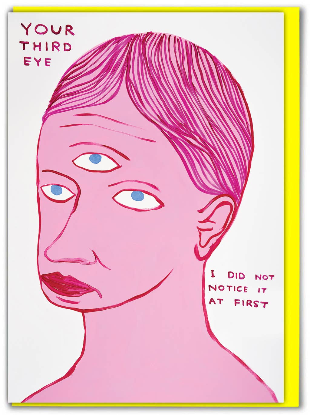Funny Greetings Card By David Shrigley - Your Third Eye