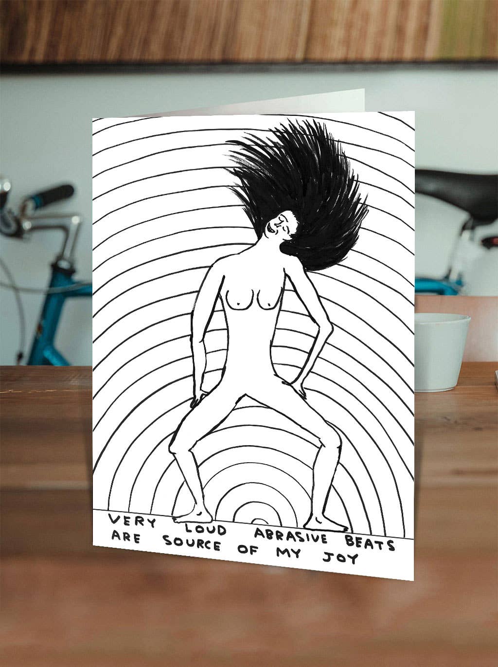 Very Loud Beats - David Shrigley Greetings Card