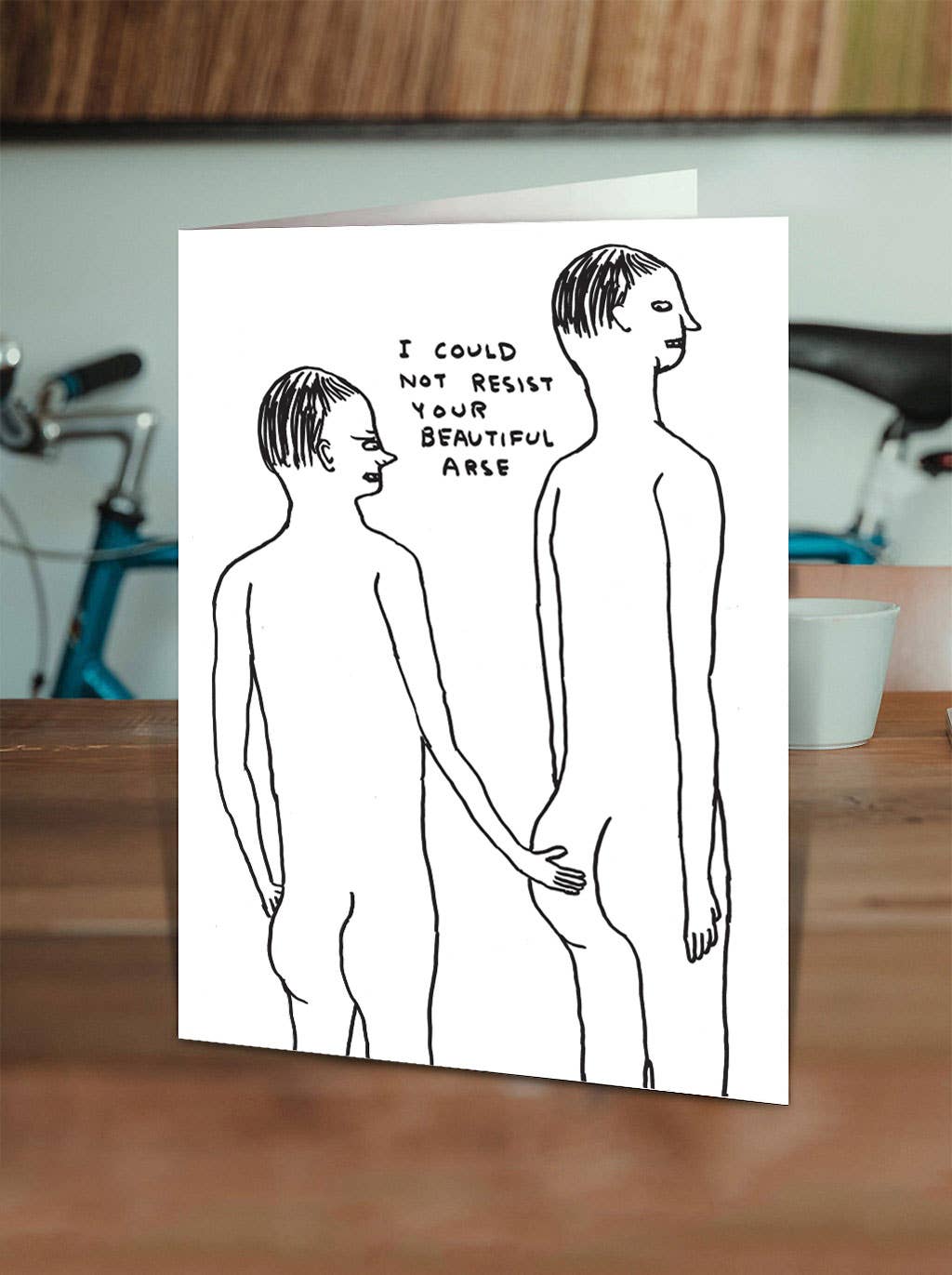 David Shrigley Greetings Card - Beautiful Arse