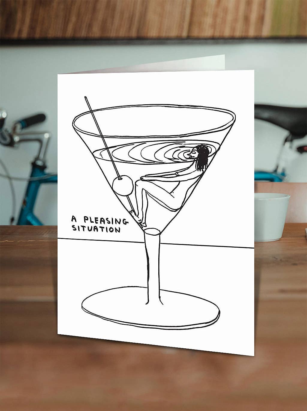 Greetings Card By David Shrigley - Pleasing Situation