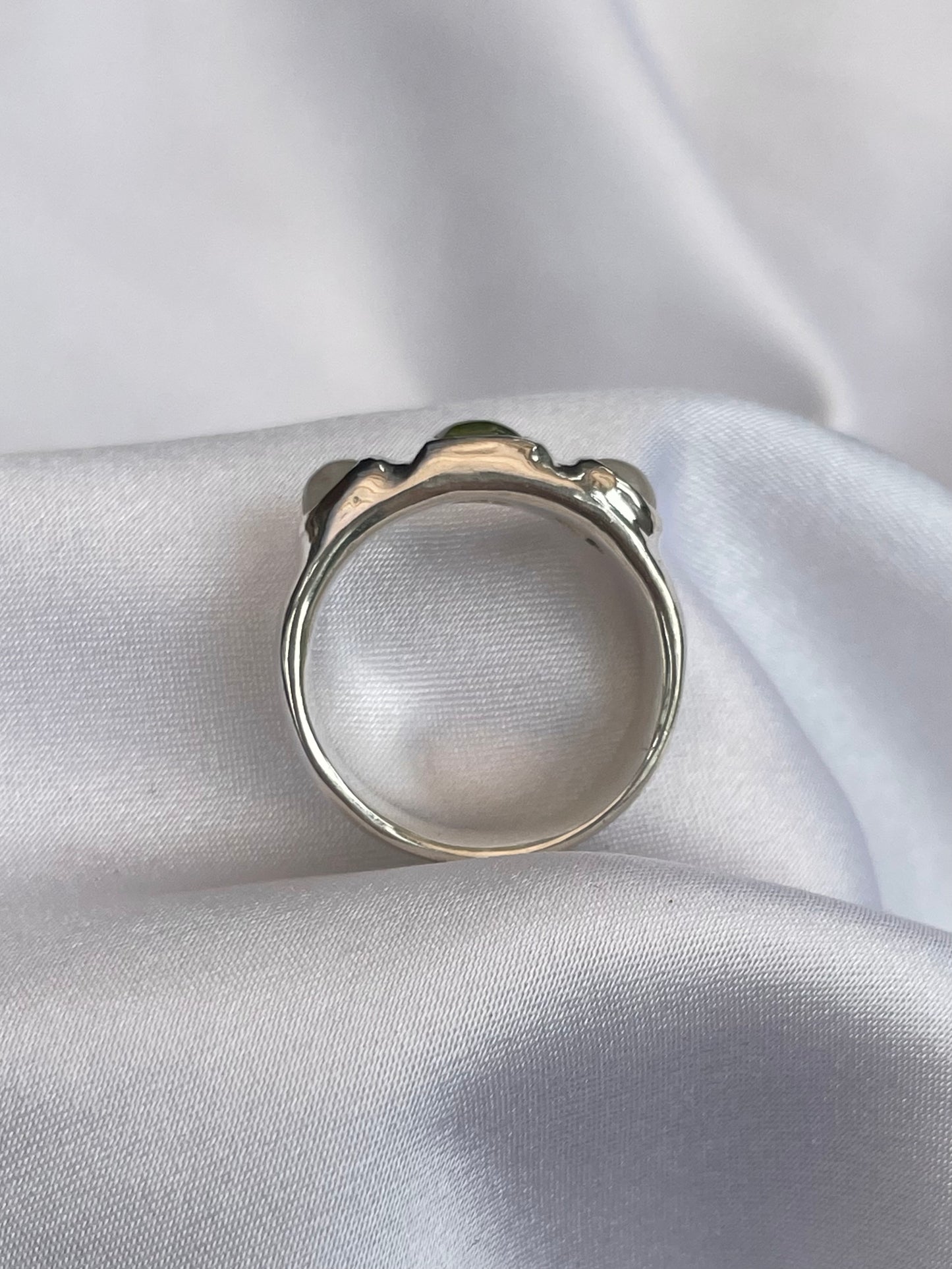 Moonstone & Peridot ring