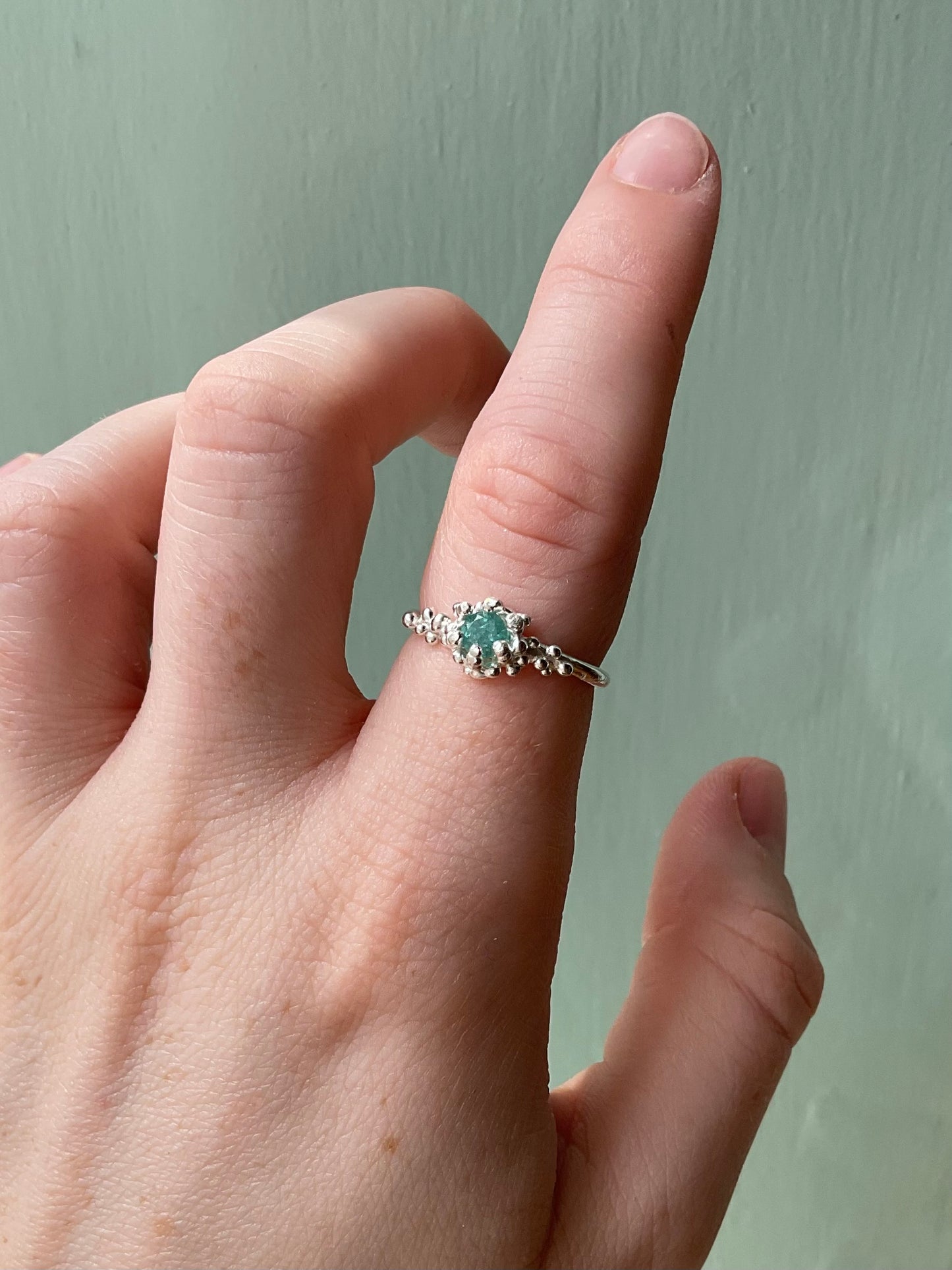 Tourmaline Barnacle Ring #8