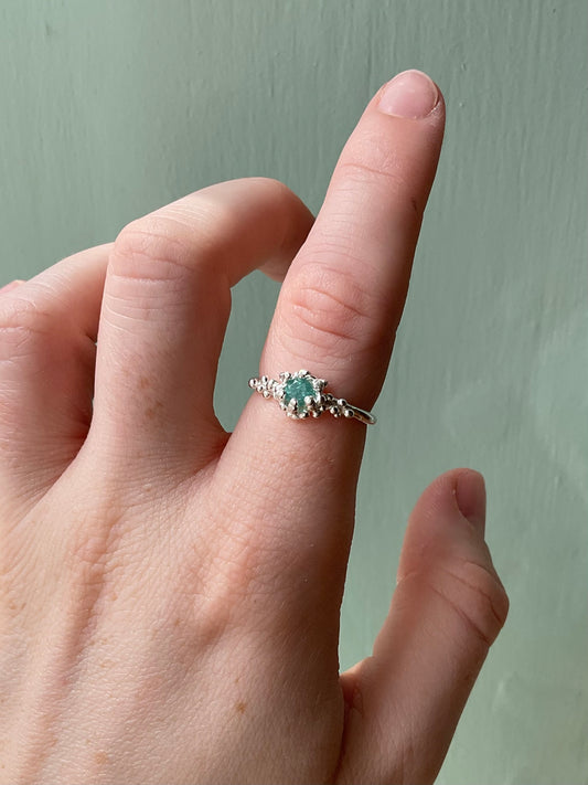Tourmaline Barnacle Ring #8