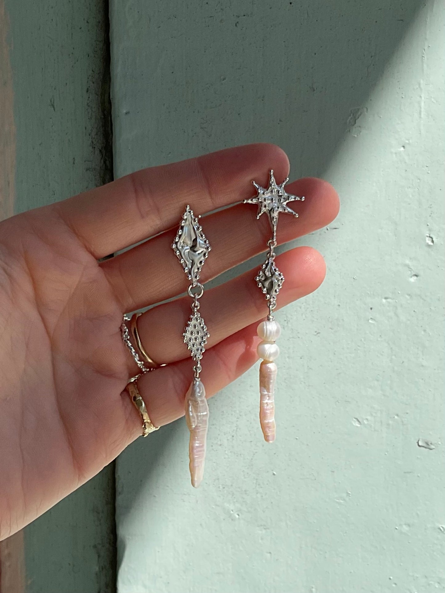 “Diamond Geezer” Earrings