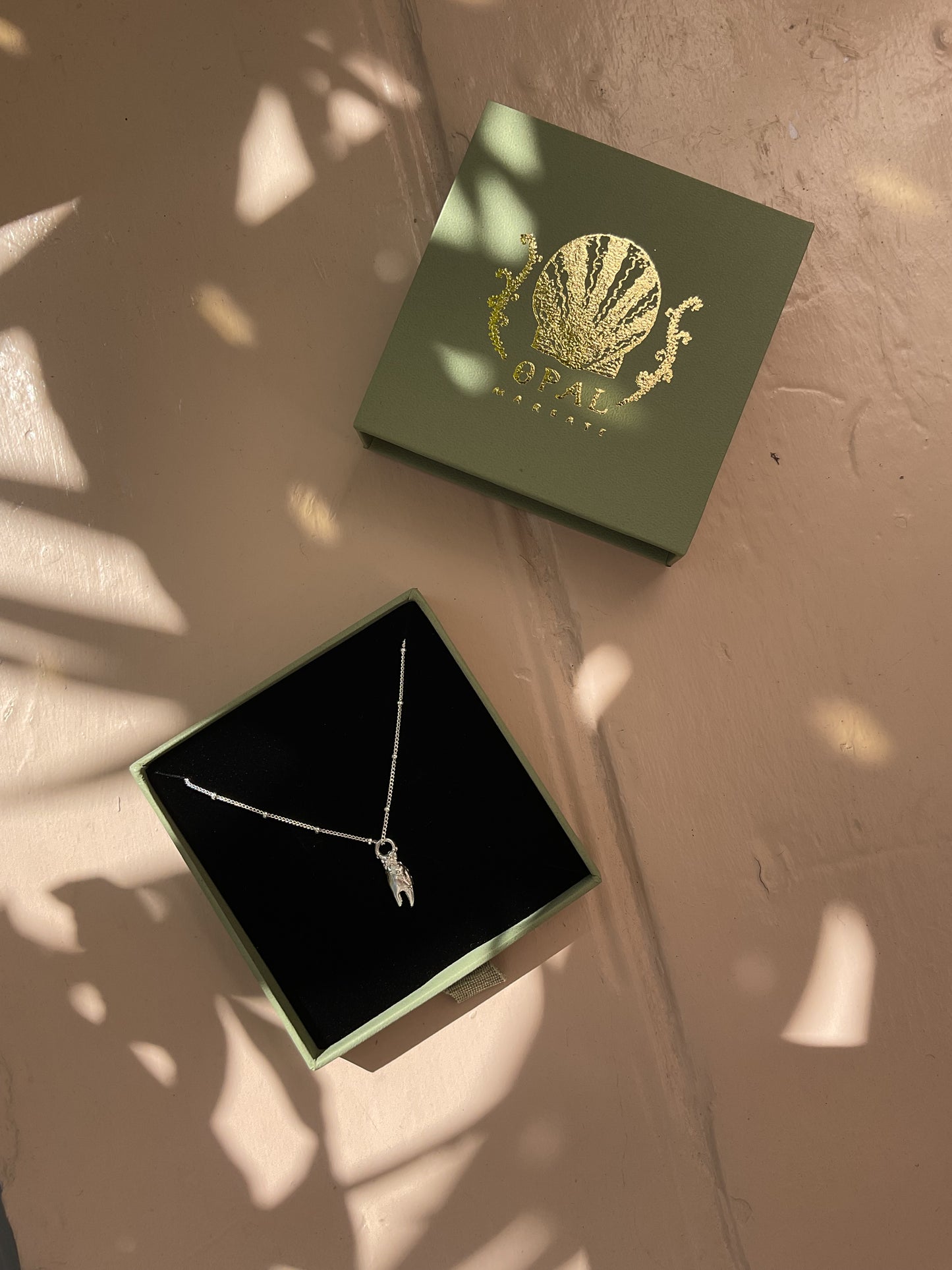 Micro Crab Claw Pendant