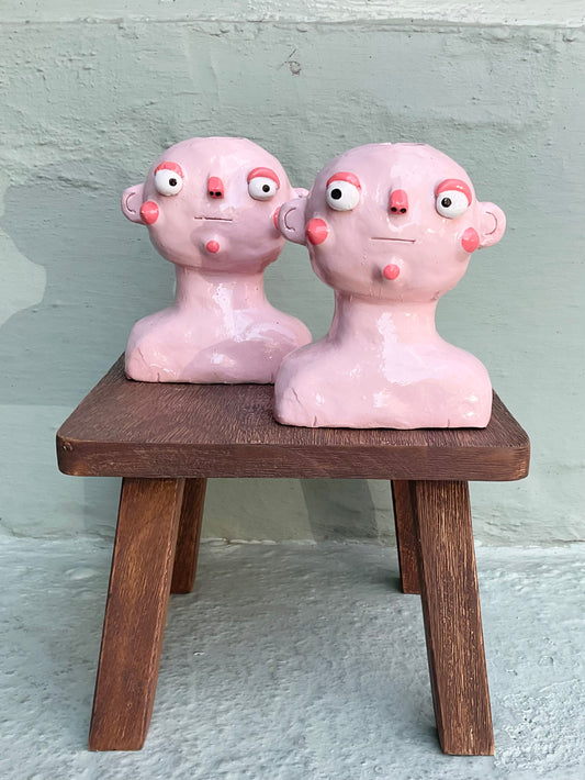 Pink Candlestick Holder