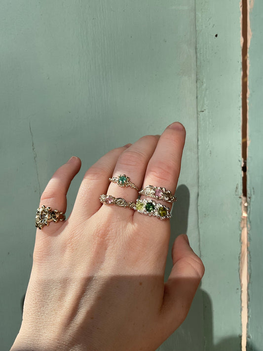 Tourmaline Barnacle Ring #11