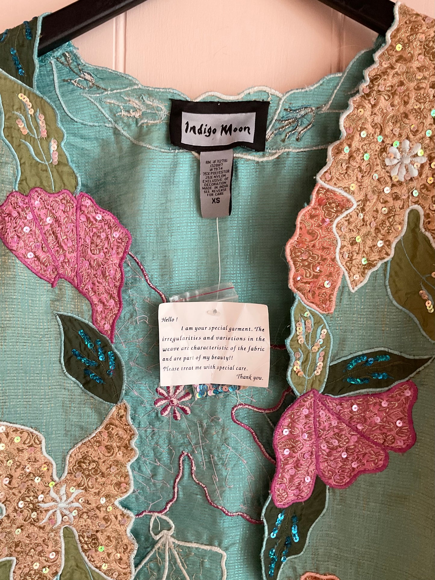Vintage Indigo Moon Kimono