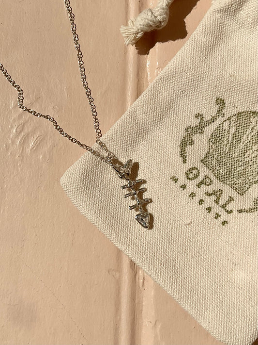 Fish Skeleton Necklace