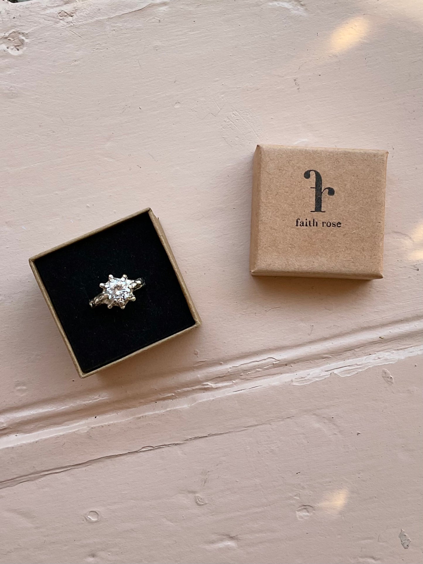 Moissanite star ring