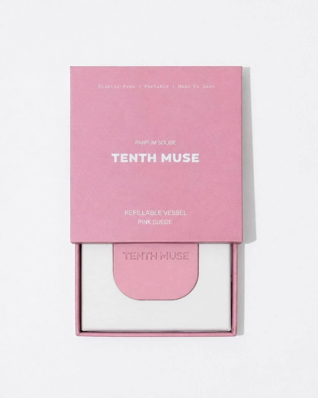 REFILLABLE VESSEL PINK SUEDE