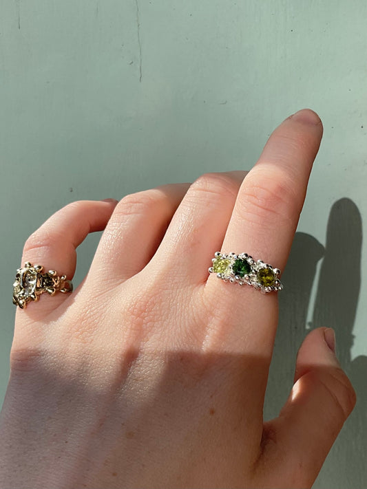 Tourmaline Barnacle Ring #11