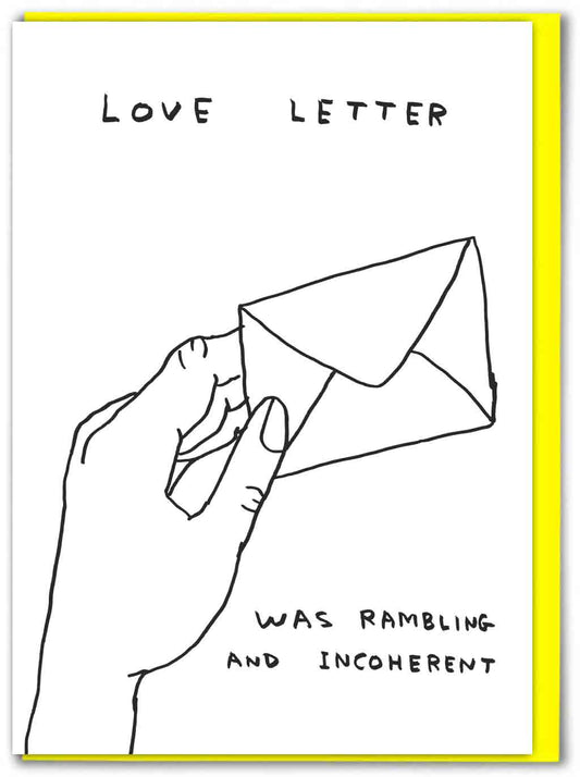 Birthday Card - Love Letter Greetings Card