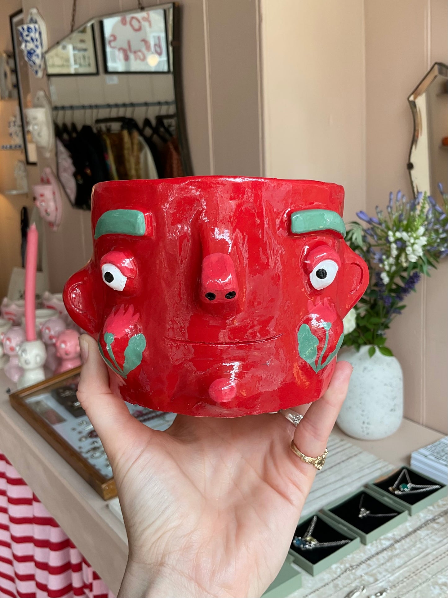 PonkyWots “Rosy Boi” Chunky Pot