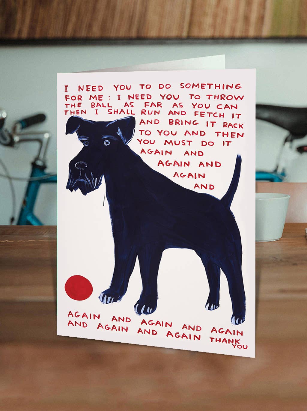 David Shrigley - Do Something for Me Greetings Card