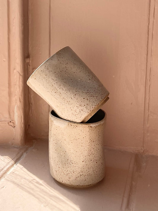 'Fluiform' SOFT Ceramic Tumbler, Speckled Glaze