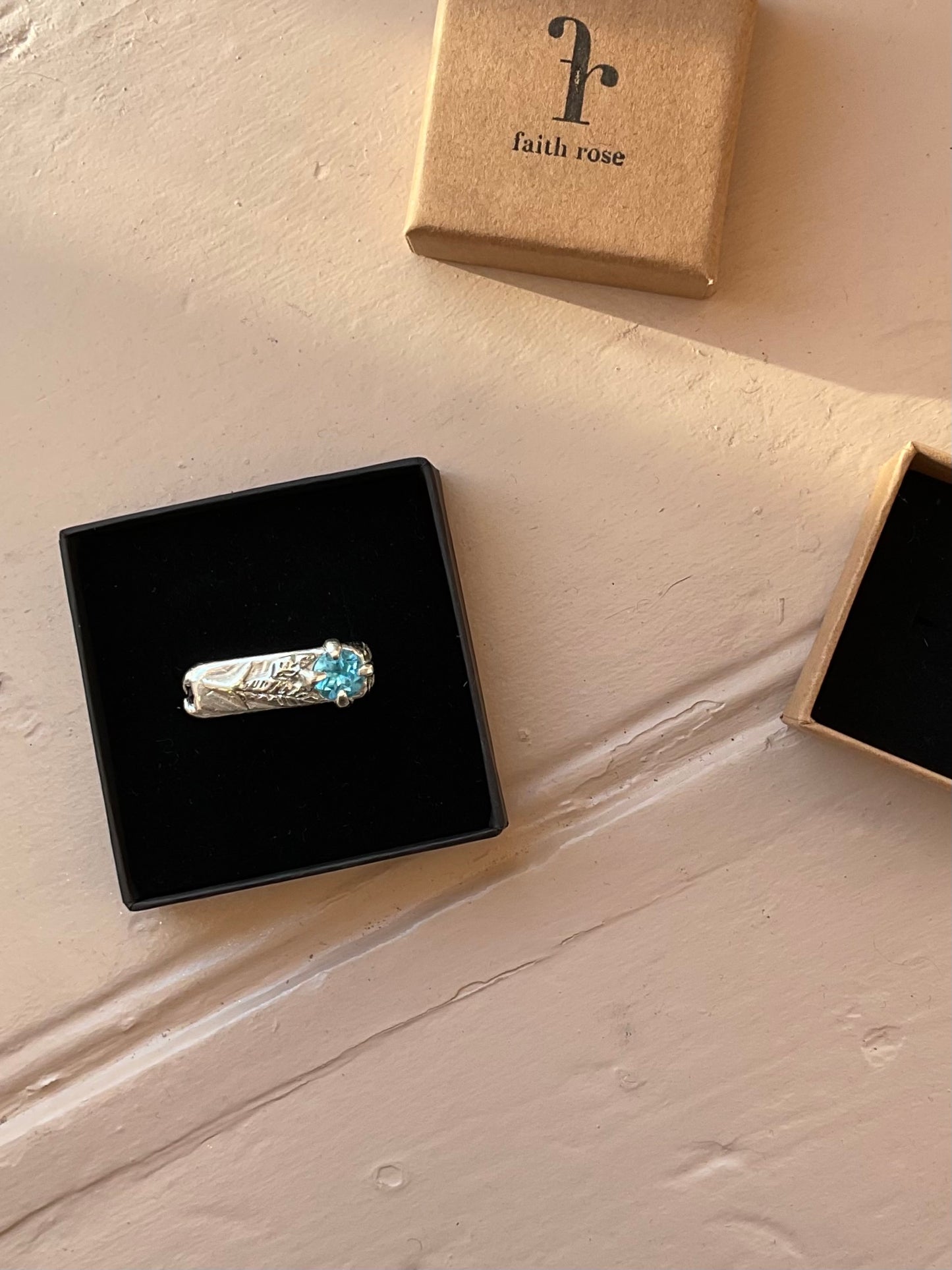 Topaz Foliage Signet Ring