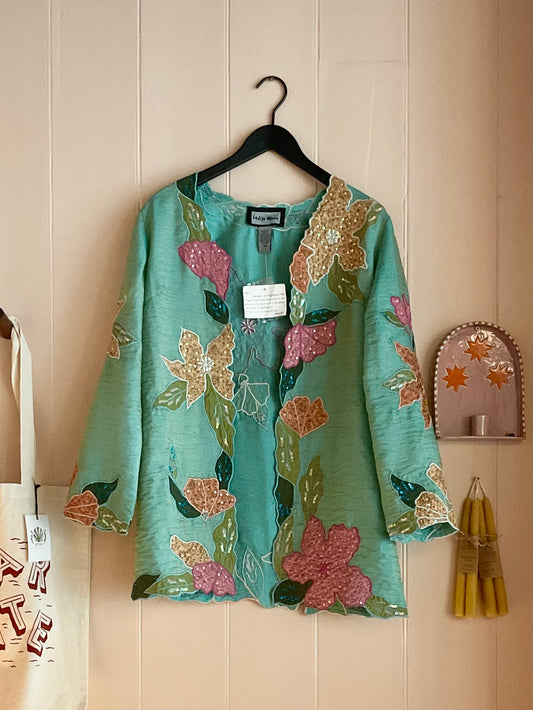 Vintage Indigo Moon Kimono