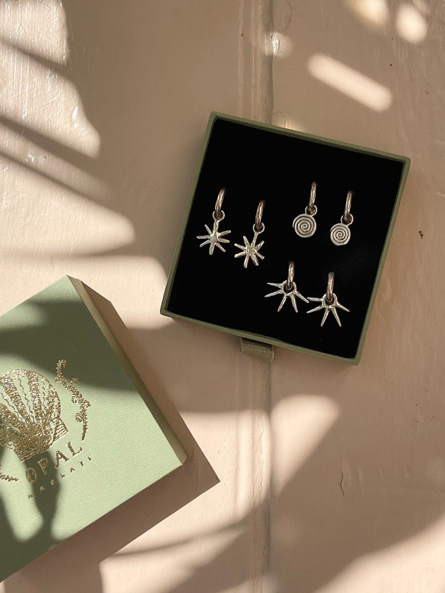 Whirlpool Charm Hoops