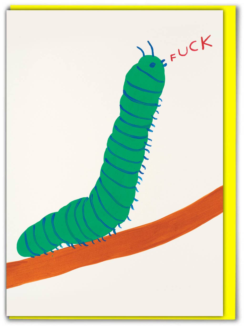 Greetings Card By David Shrigley - Caterpillar