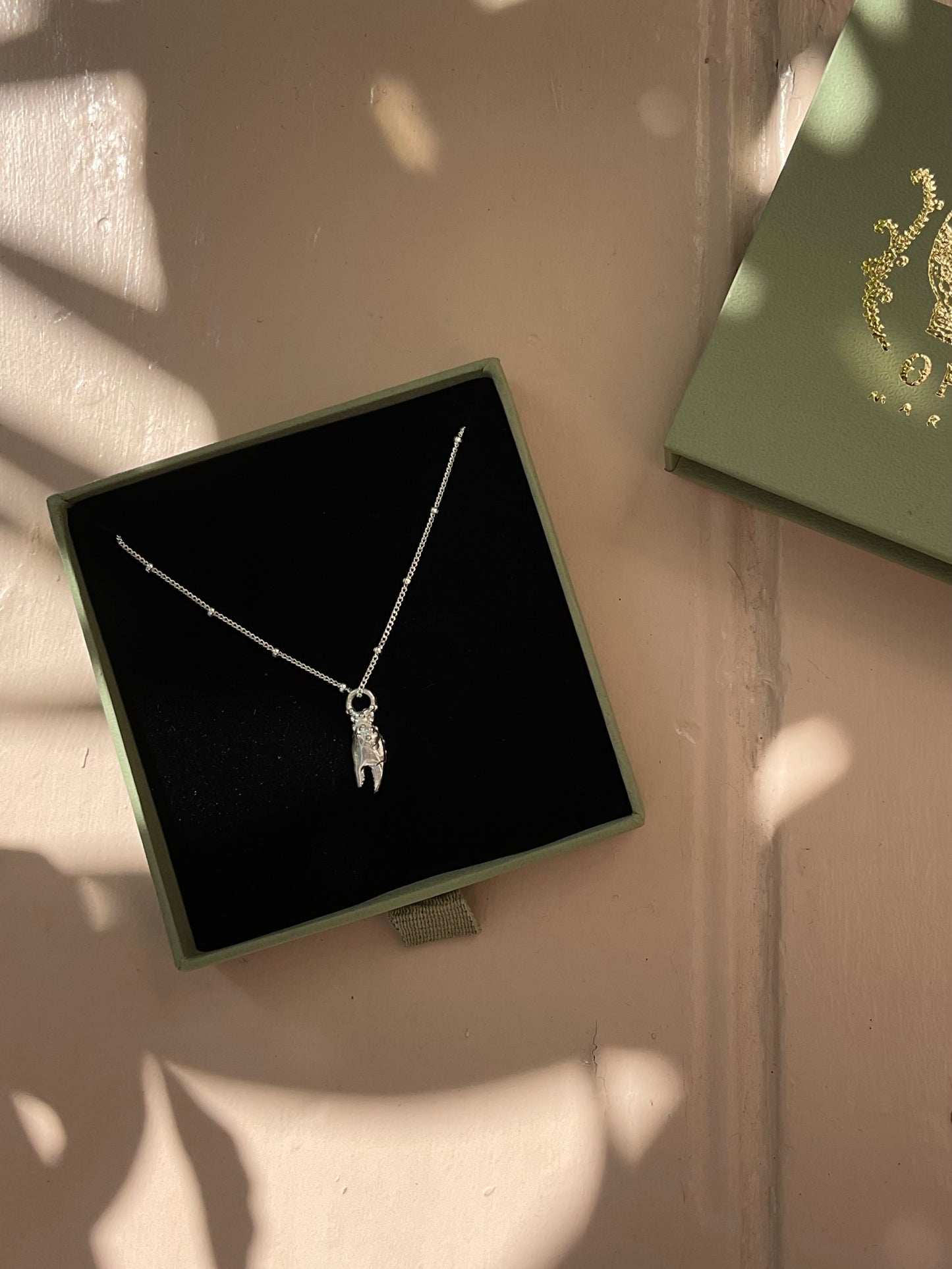 Micro Crab Claw Pendant