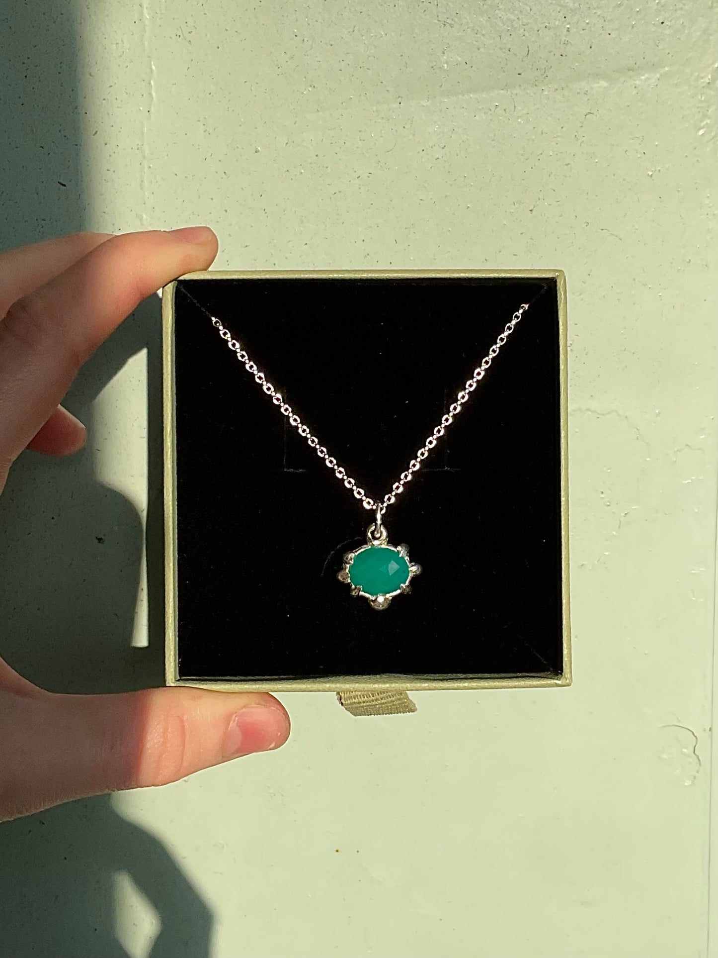 Vintage Chrysoprase Necklace