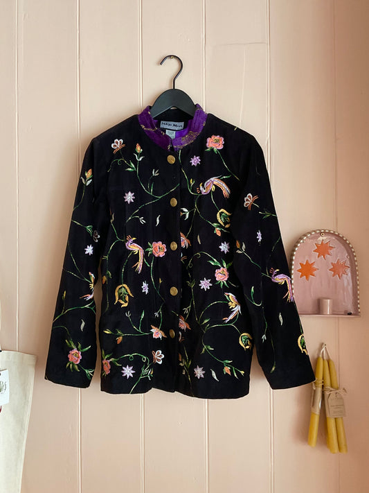 Vintage Indigo Moon Velvet Jacket