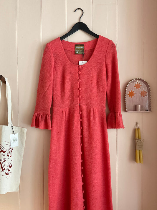 Vintage 1970’s Pure Wool Maxi Dress