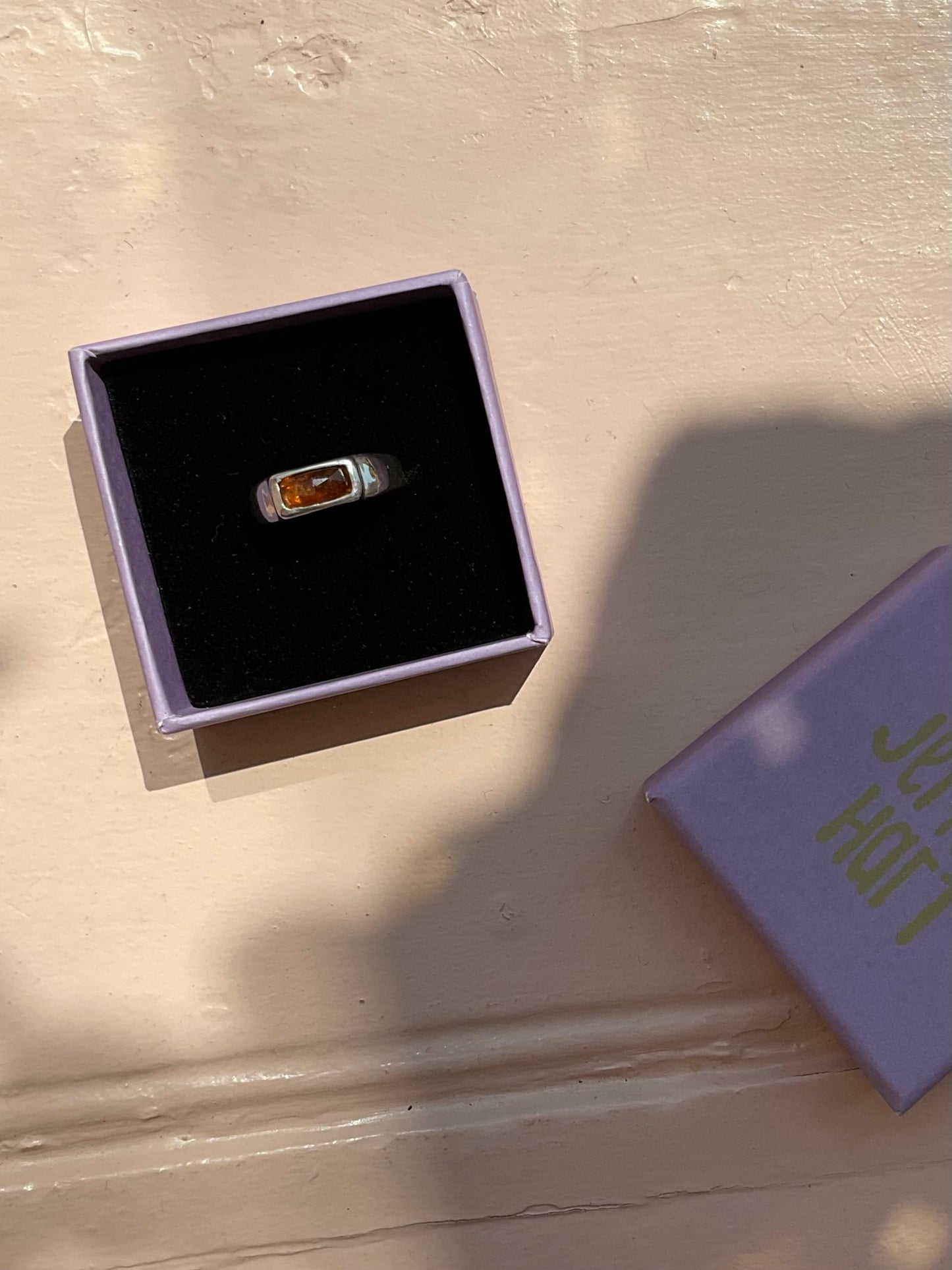 Orange Kyanite Ring