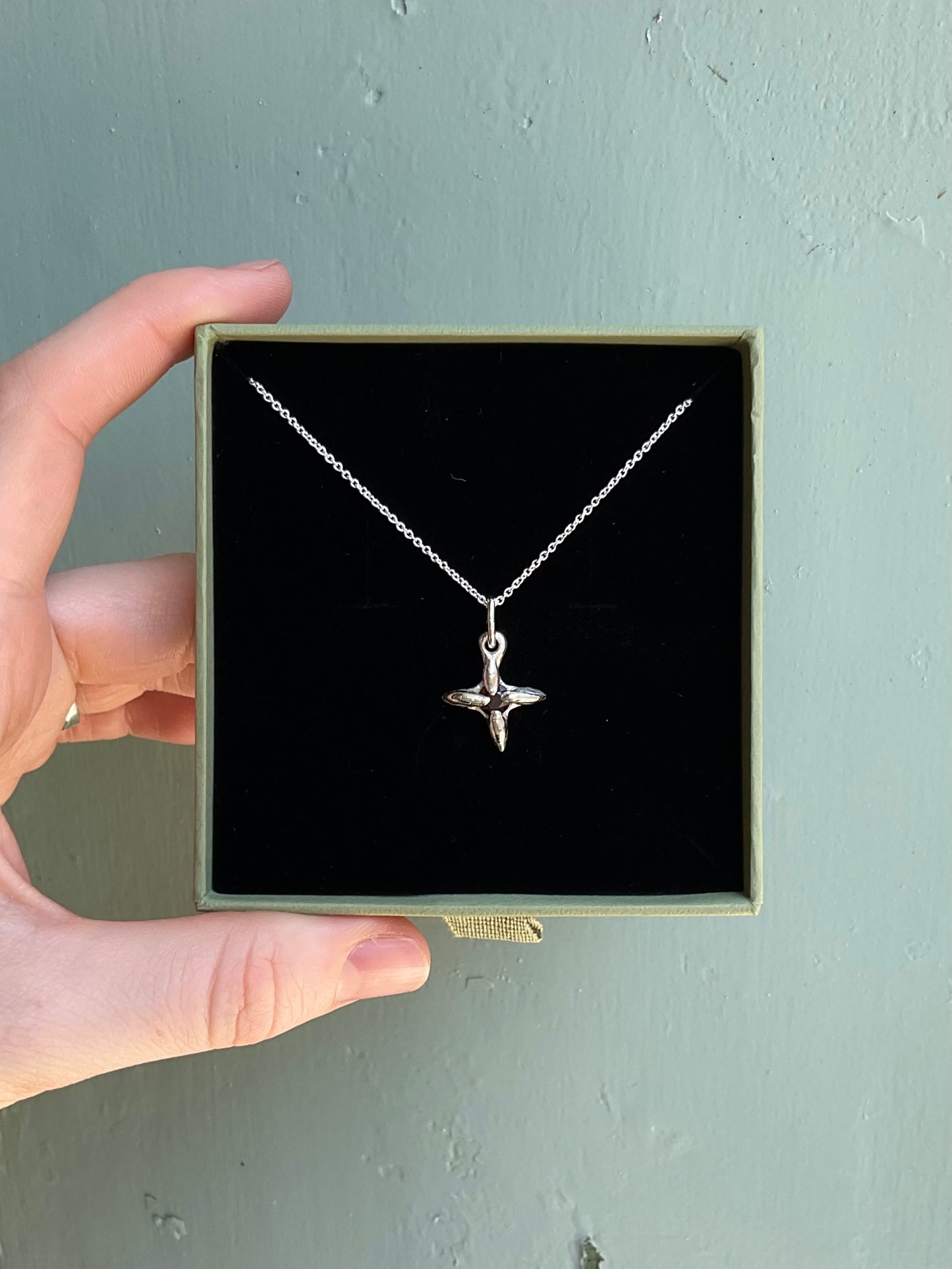 Garnet Star Pendant