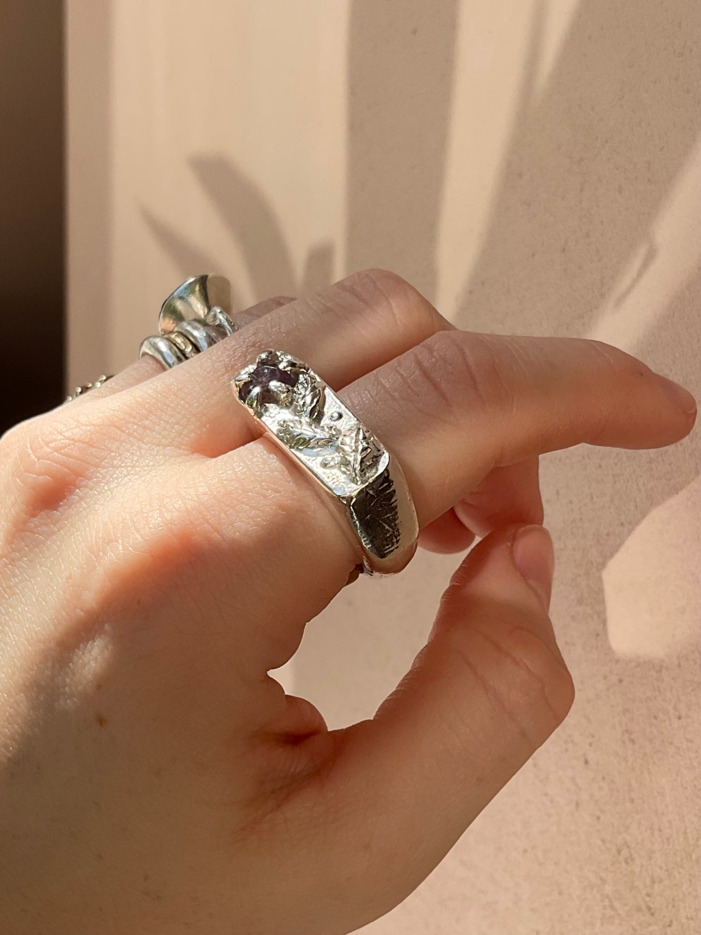 Flower Signet Ring