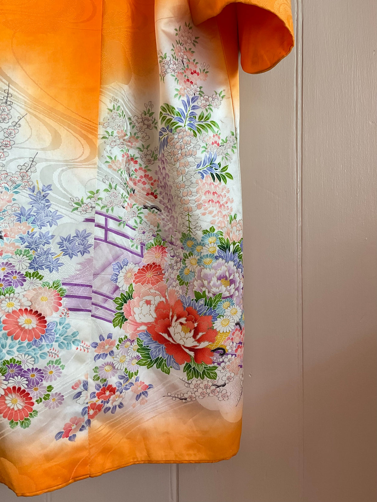 Vintage Orange Kimono