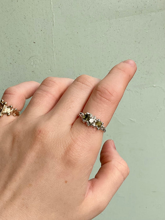 Tourmaline Barnacle Ring #6