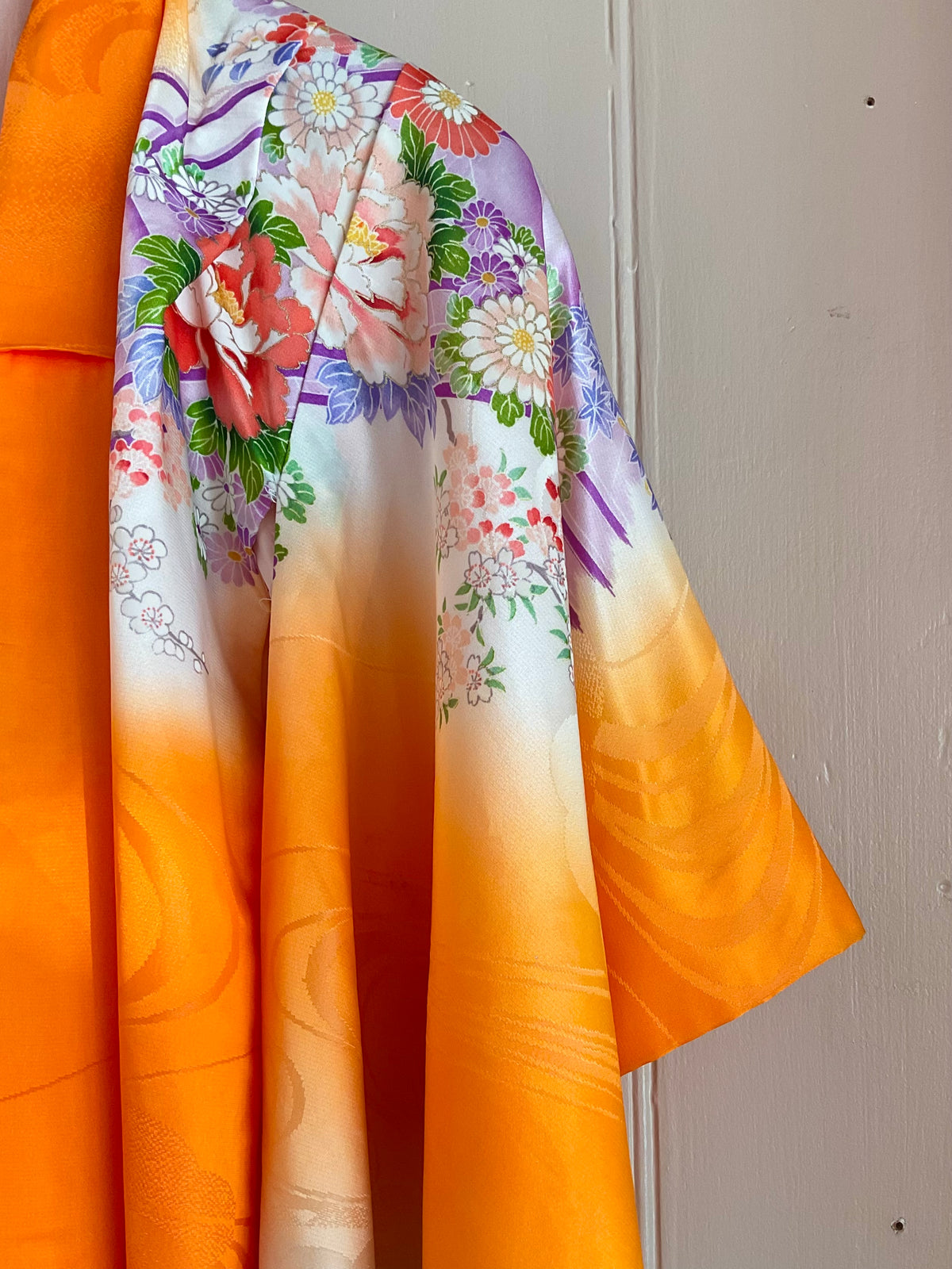 Vintage Orange Kimono