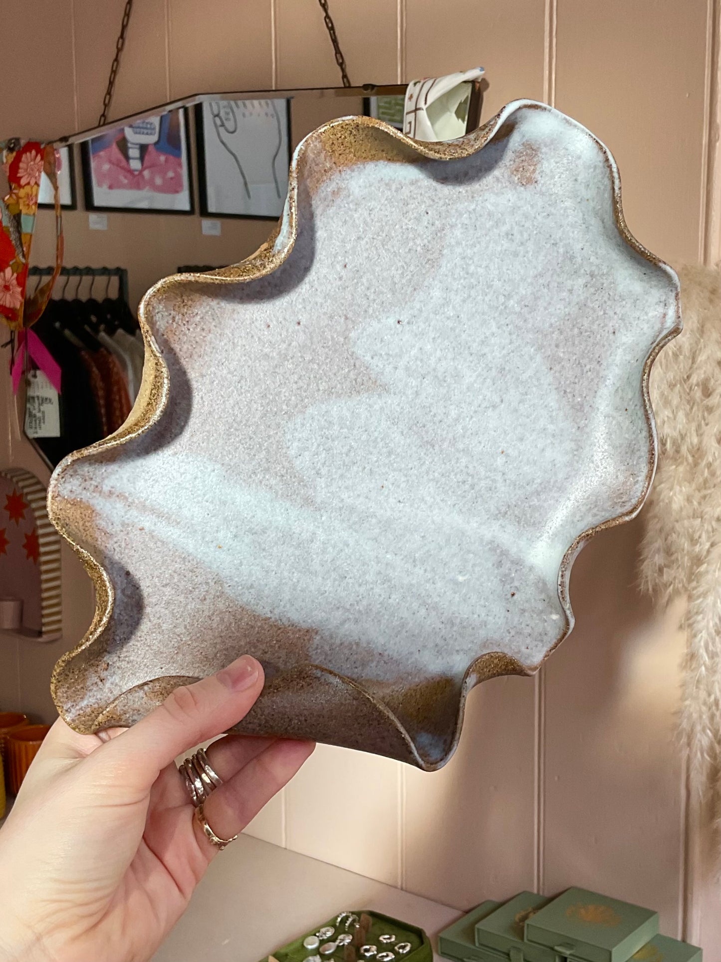 ‘Fluiform’ Tray, Blue Mocha