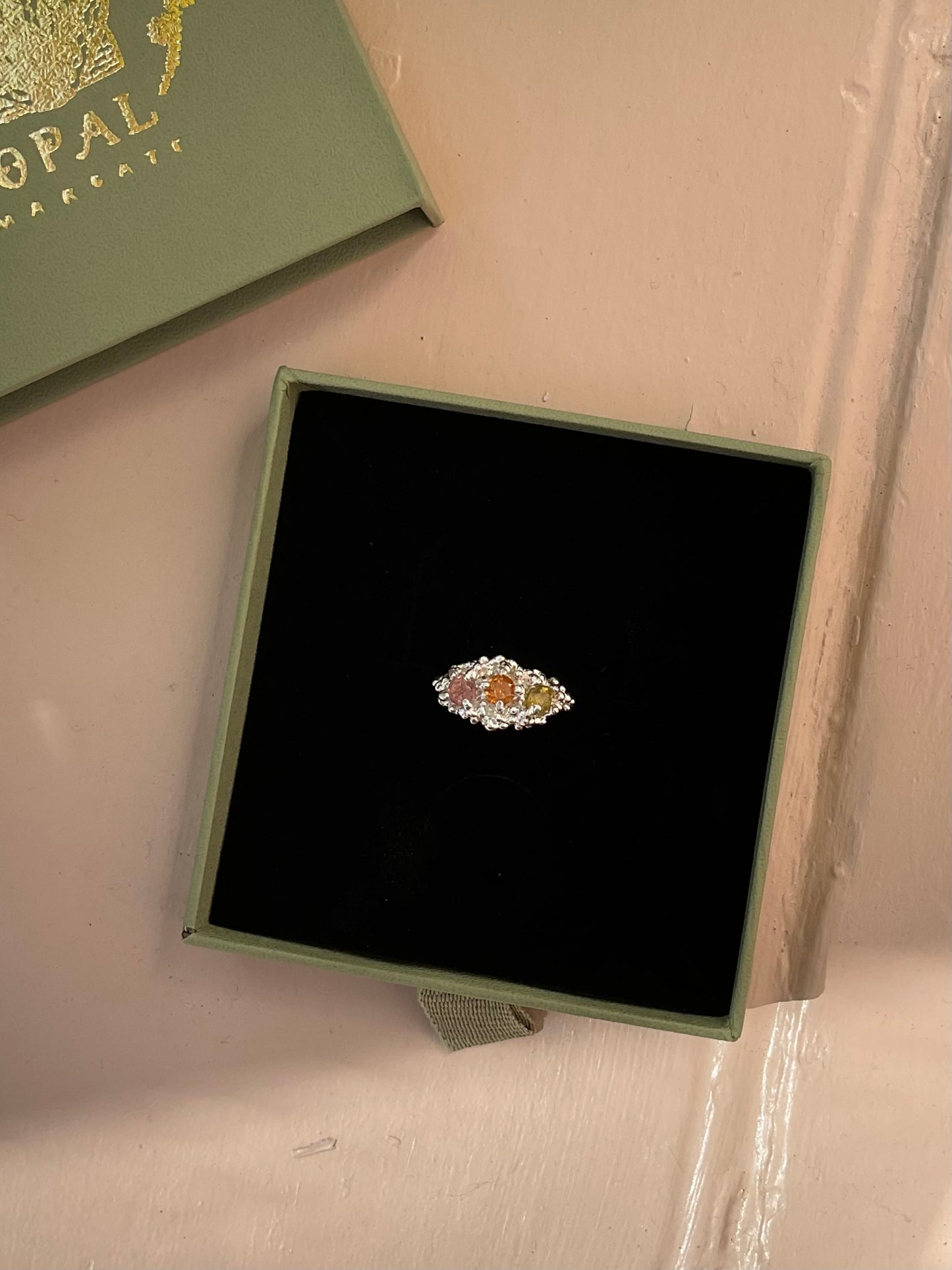 Tourmaline Barnacle Ring #7