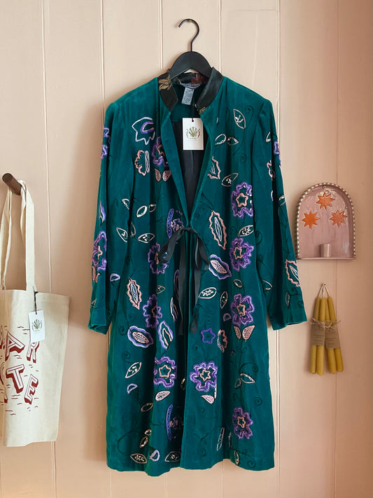 Vintage Indigo Moon Velvet Jacket