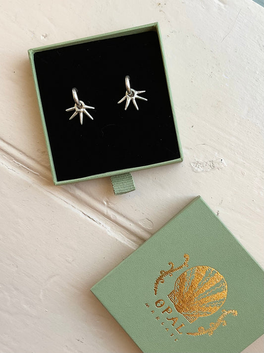 Little Urchin Charm Hoops