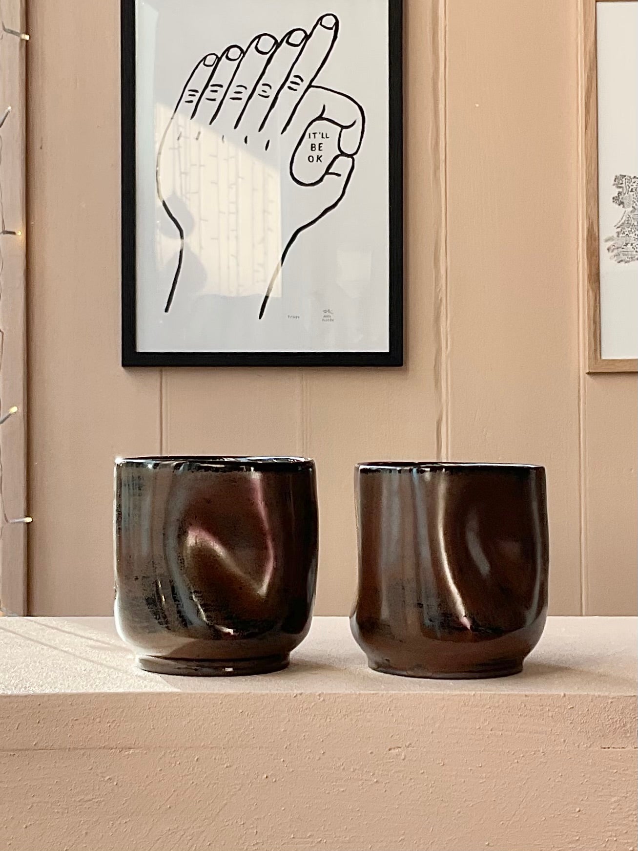 ‘Fluiform' SOFT Ceramic Tumbler, Mocha