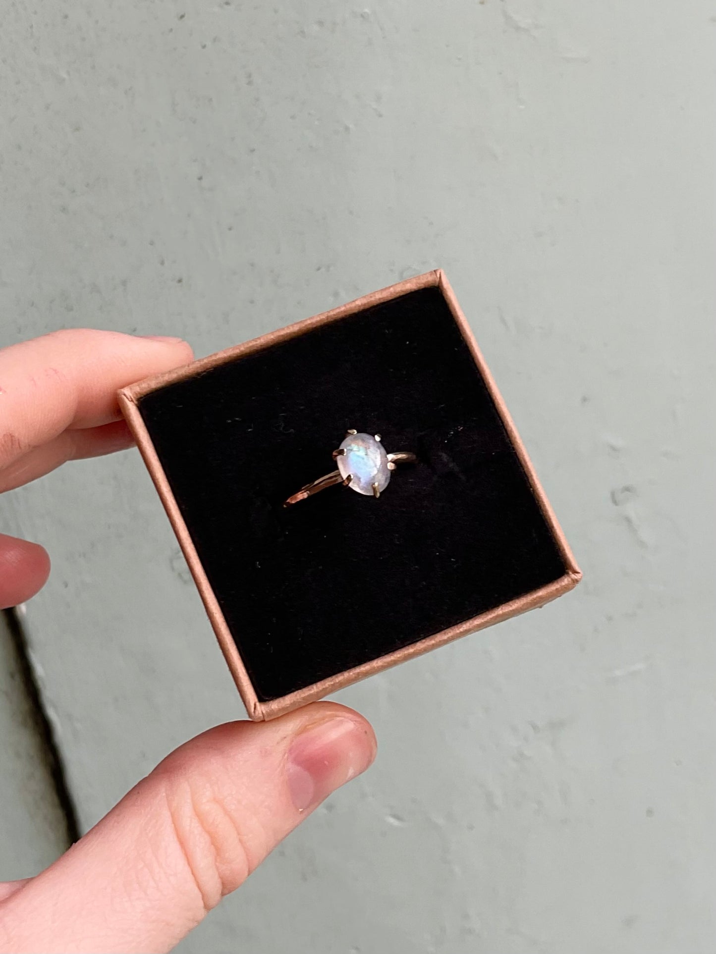 Moonstone, Gold Ring