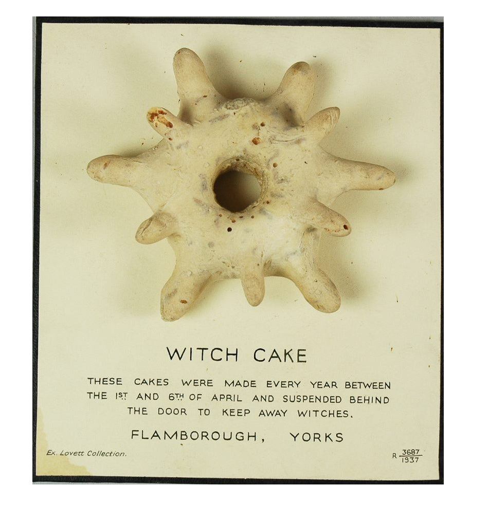 Witch cake charm, silver