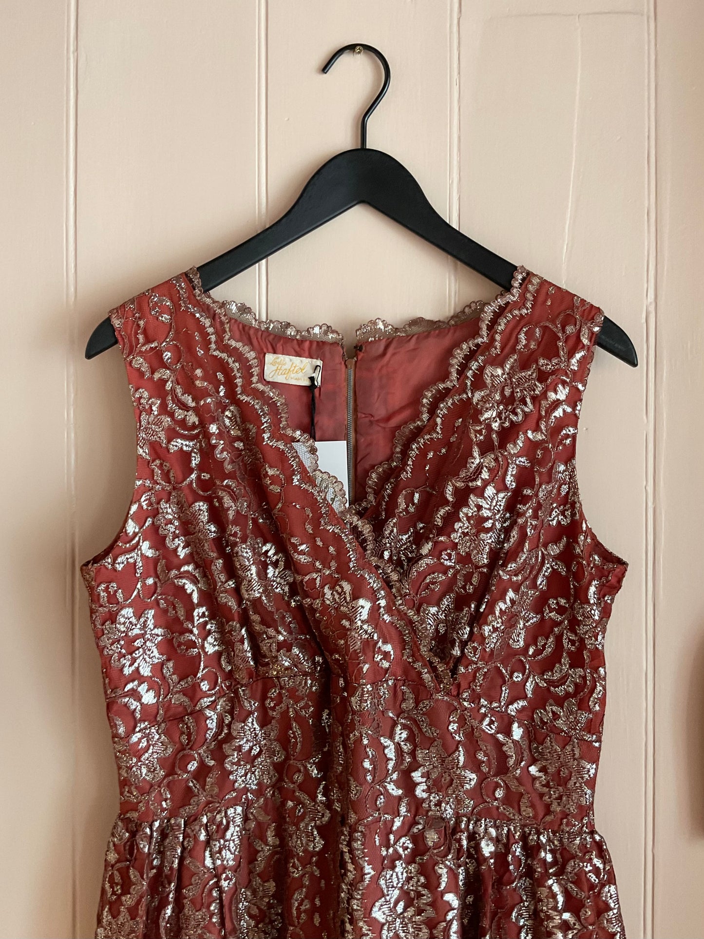 Vintage Bordeaux Lace Jumpsuit