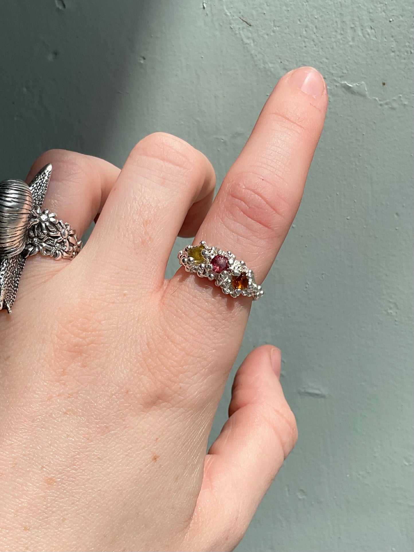 Tourmaline Barnacle Ring #10
