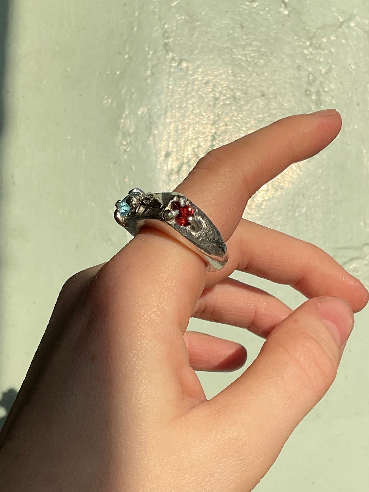 Topaz Foliage Signet Ring