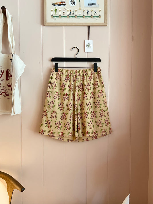 Alex shorts, Indian block print