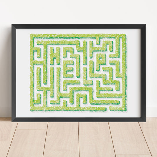 Hedge Maze giclee print - Alex Foster