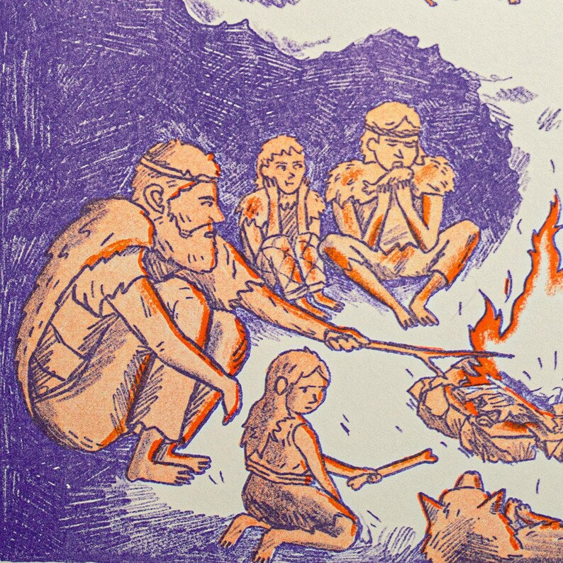Stampede Risograph Print