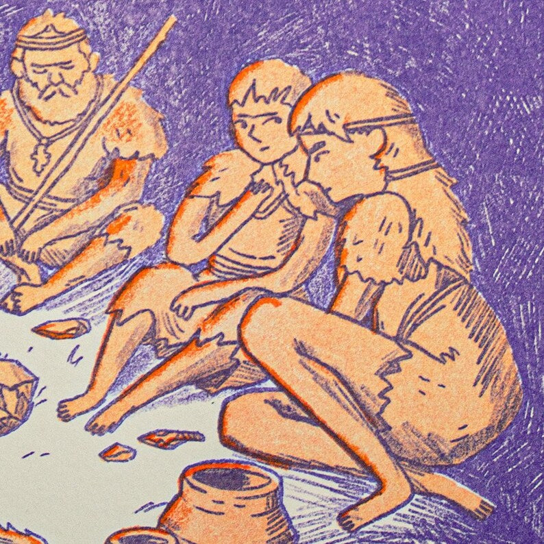 Stampede Risograph Print