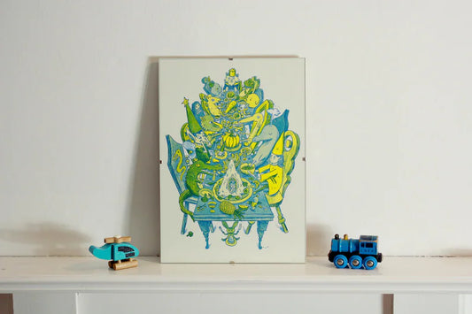 Banquet Risograph Print
